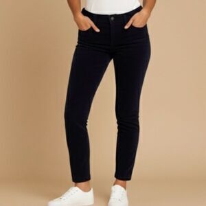 J.Crew Dark Blue Corduroy Skinny Pants‎ Size 25 Low Rise Stretch